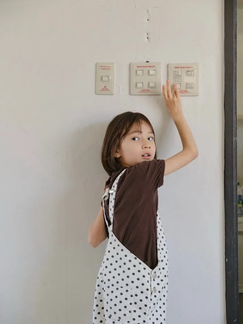 Cotton berry short overalls