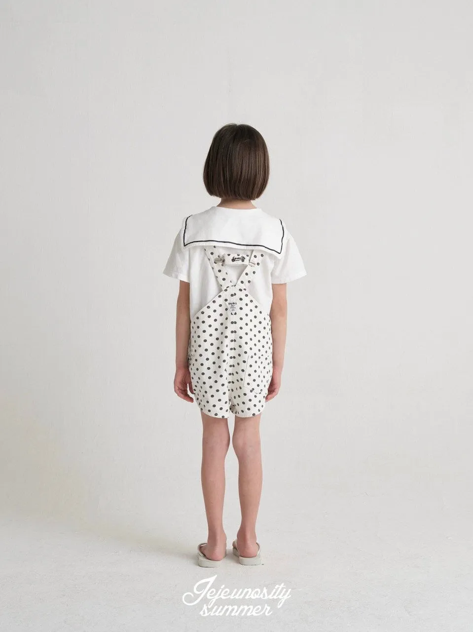 Cotton berry short overalls
