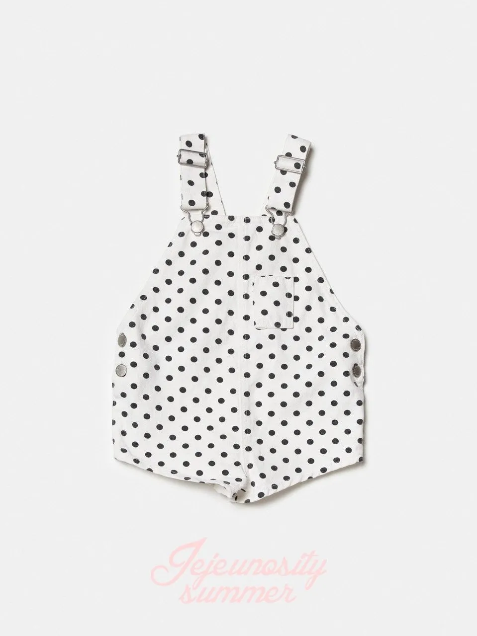 Cotton berry short overalls