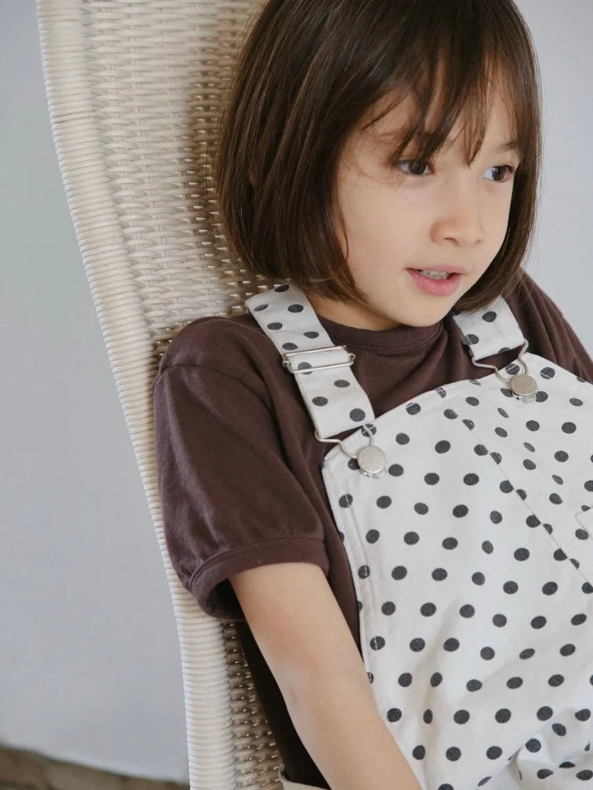Cotton berry short overalls