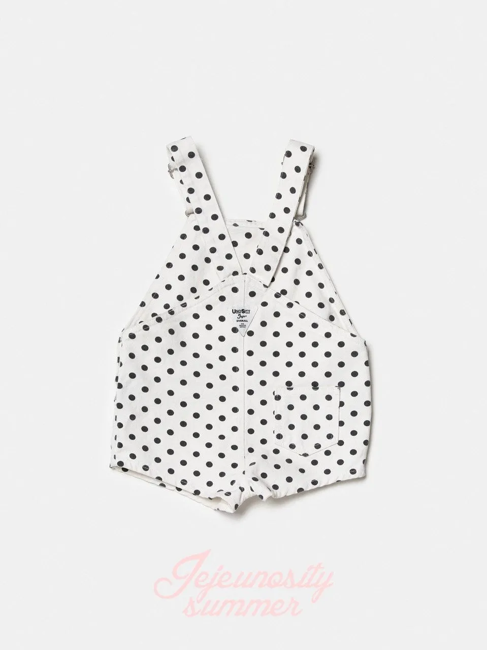 Cotton berry short overalls