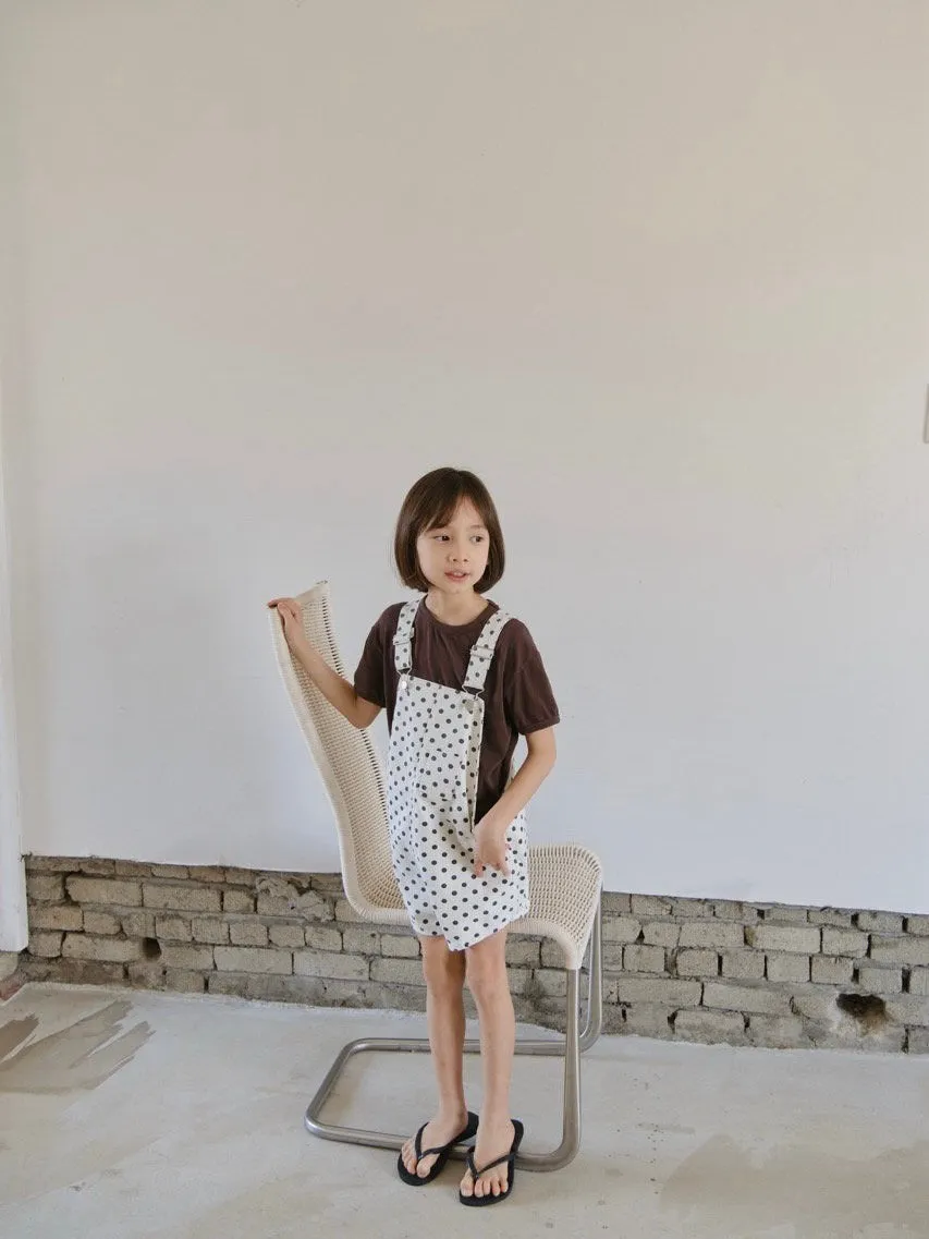 Cotton berry short overalls