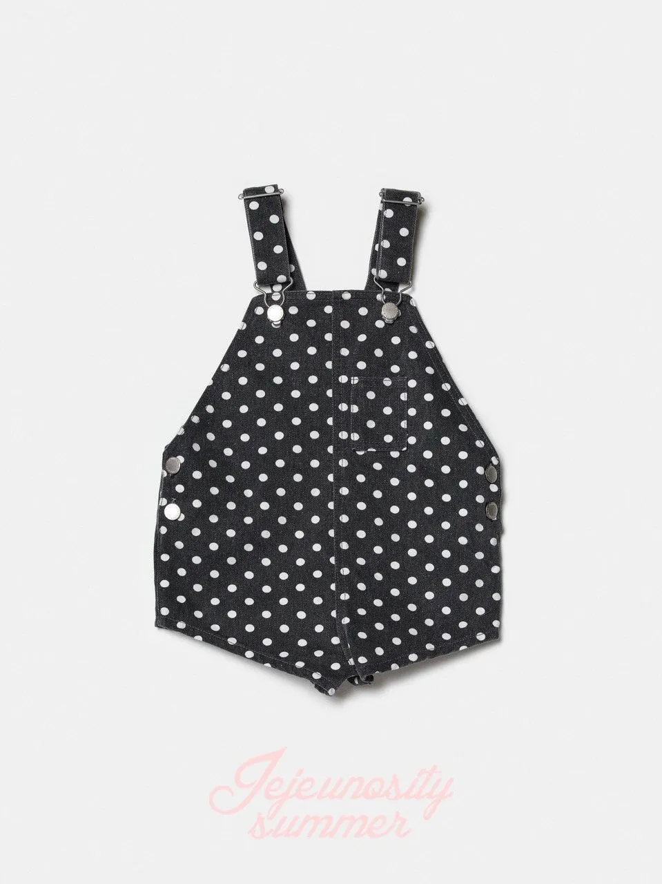 Cotton berry short overalls