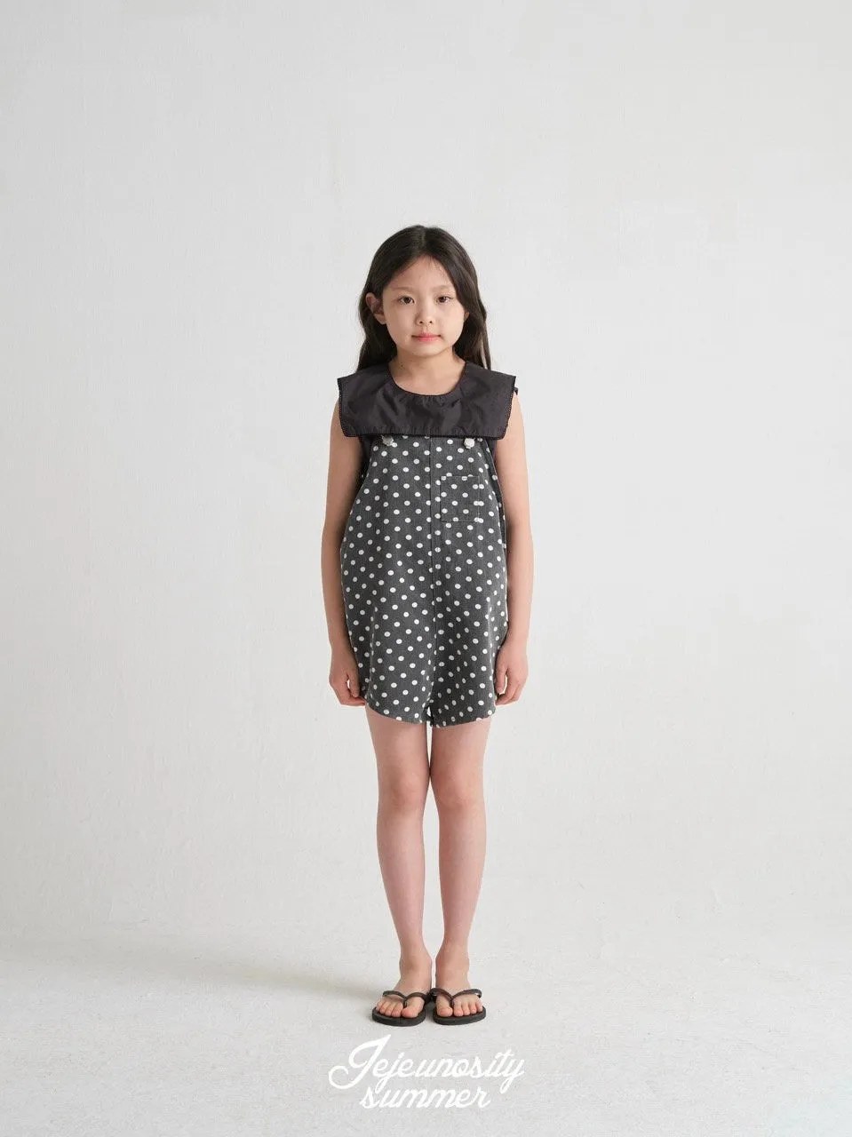Cotton berry short overalls