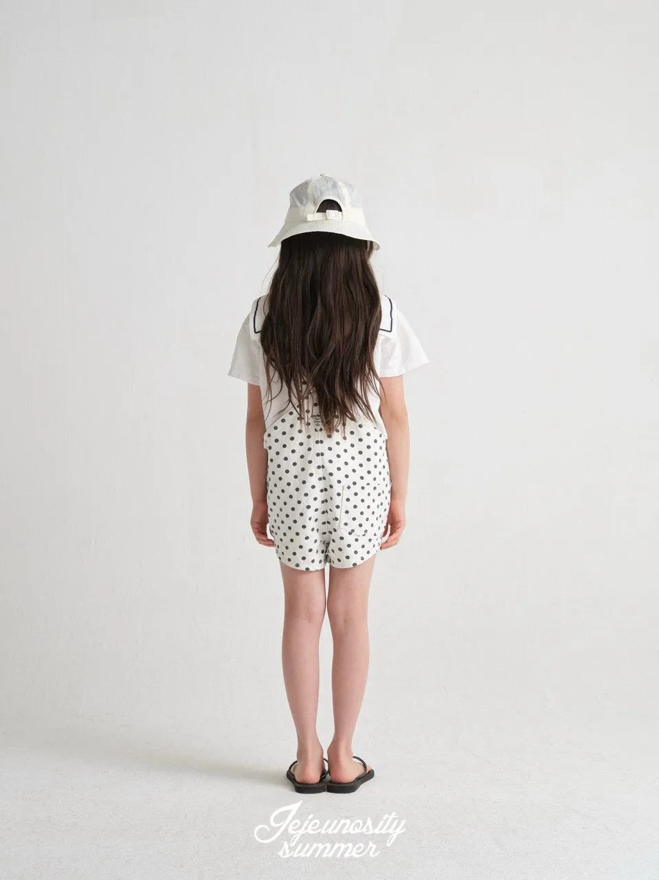 Cotton berry short overalls