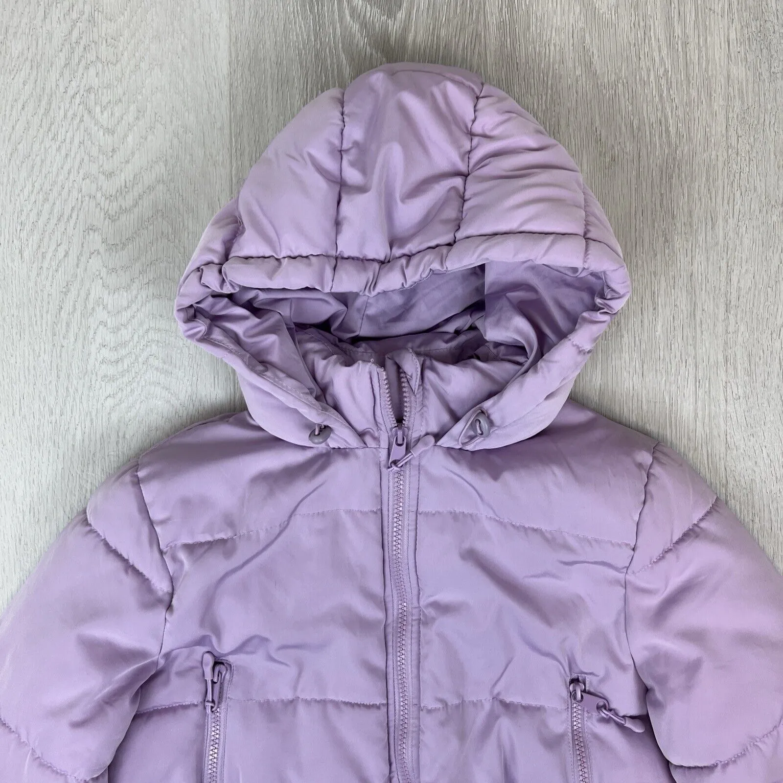 Cotton on Womens Cropped Pink Hooded Puffer Jacket Size Small