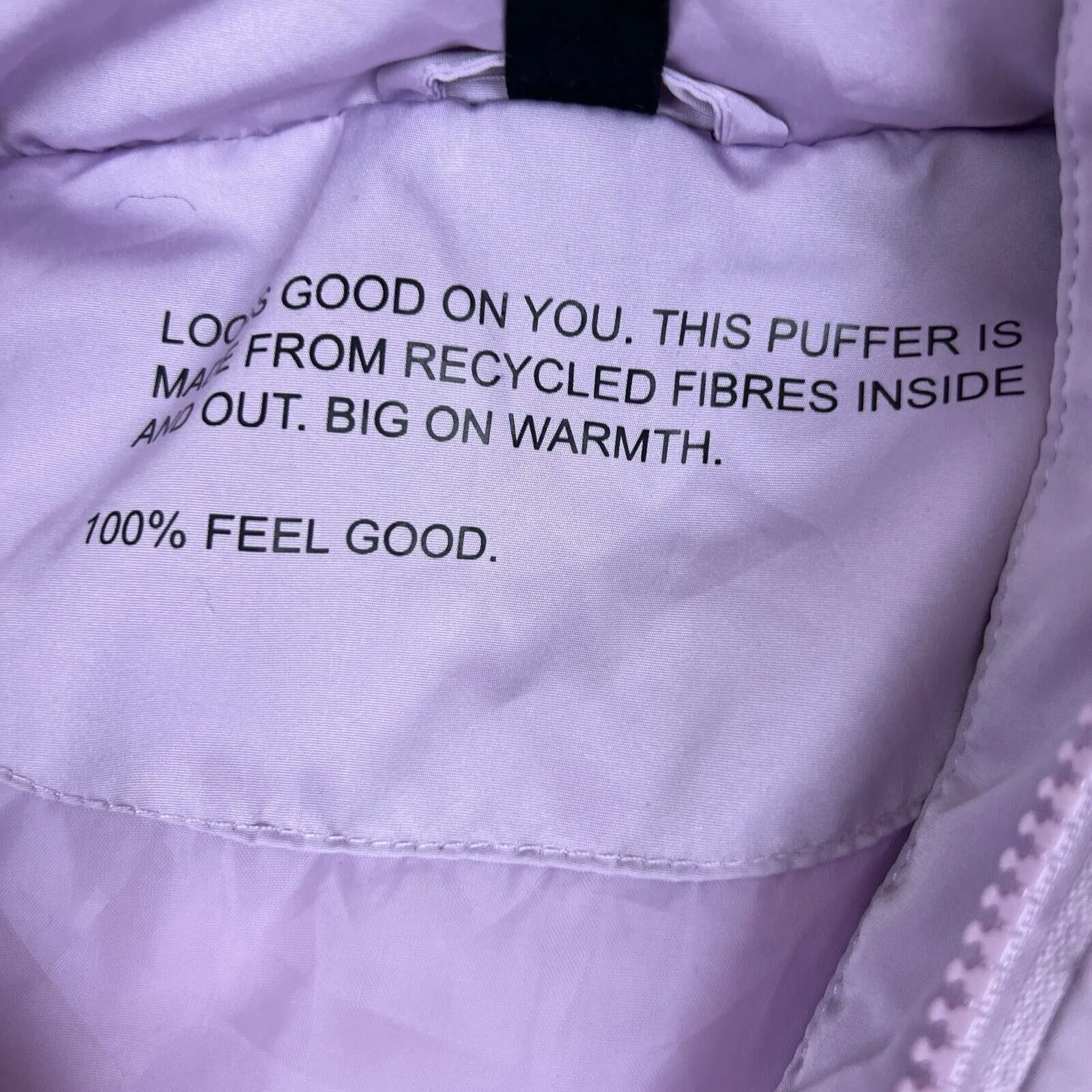 Cotton on Womens Cropped Pink Hooded Puffer Jacket Size Small
