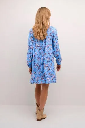 Cream Womens Bilba Dress - Blue multi