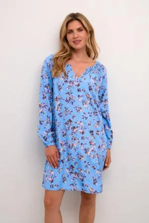 Cream Womens Bilba Dress - Blue multi