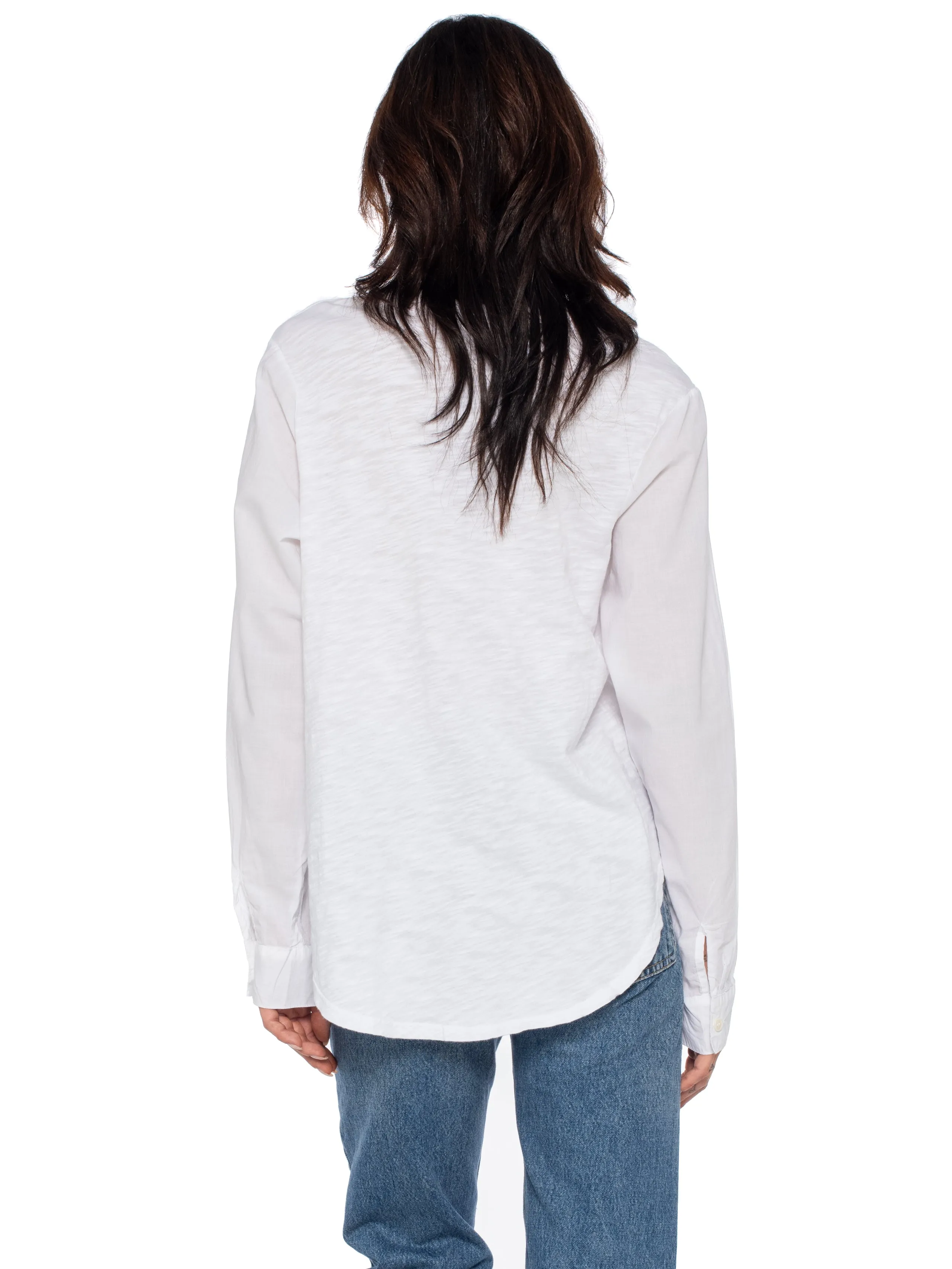 Crew Shirttail-Poplin Shirt Sleeves