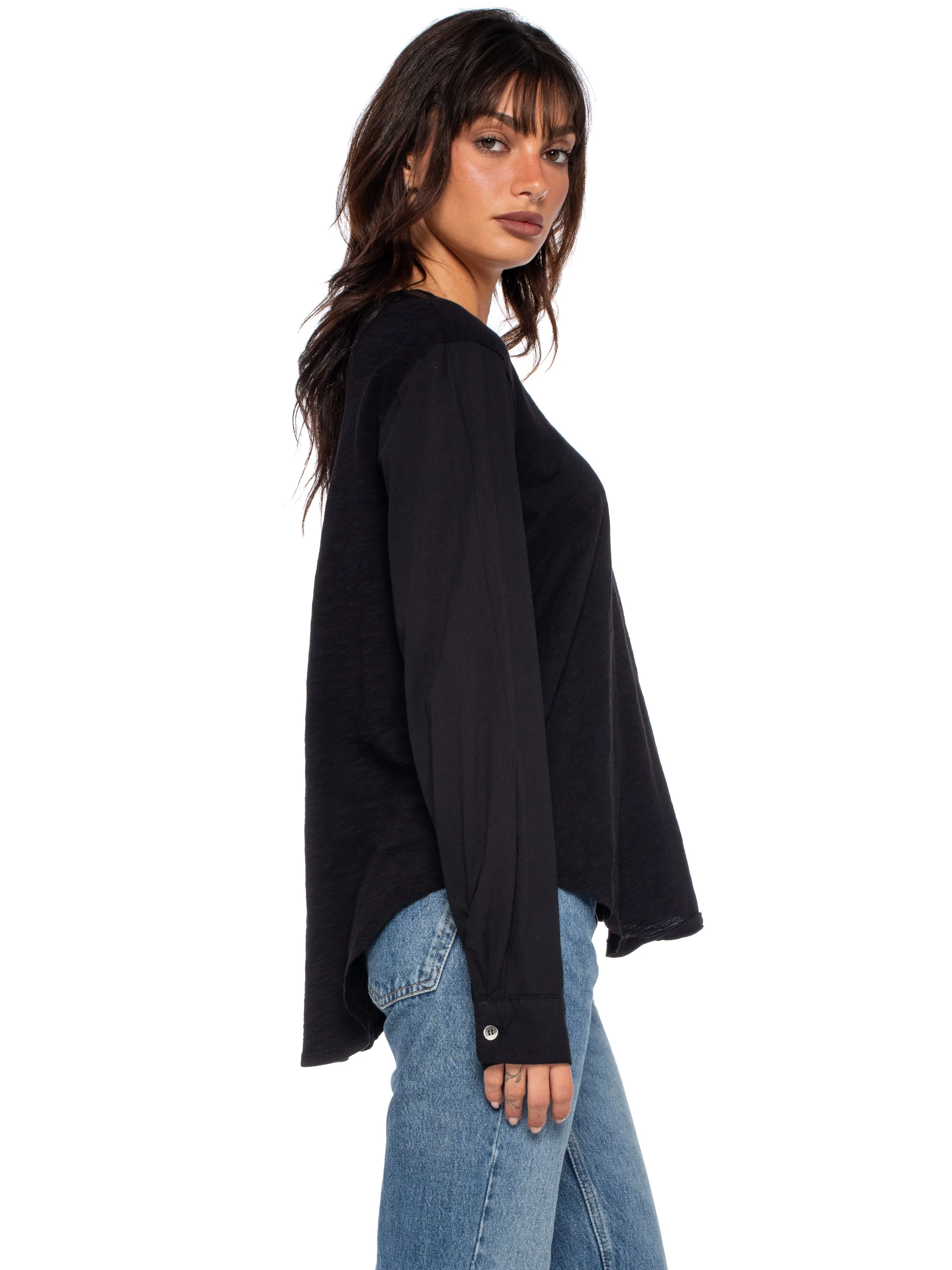 Crew Shirttail-Poplin Shirt Sleeves