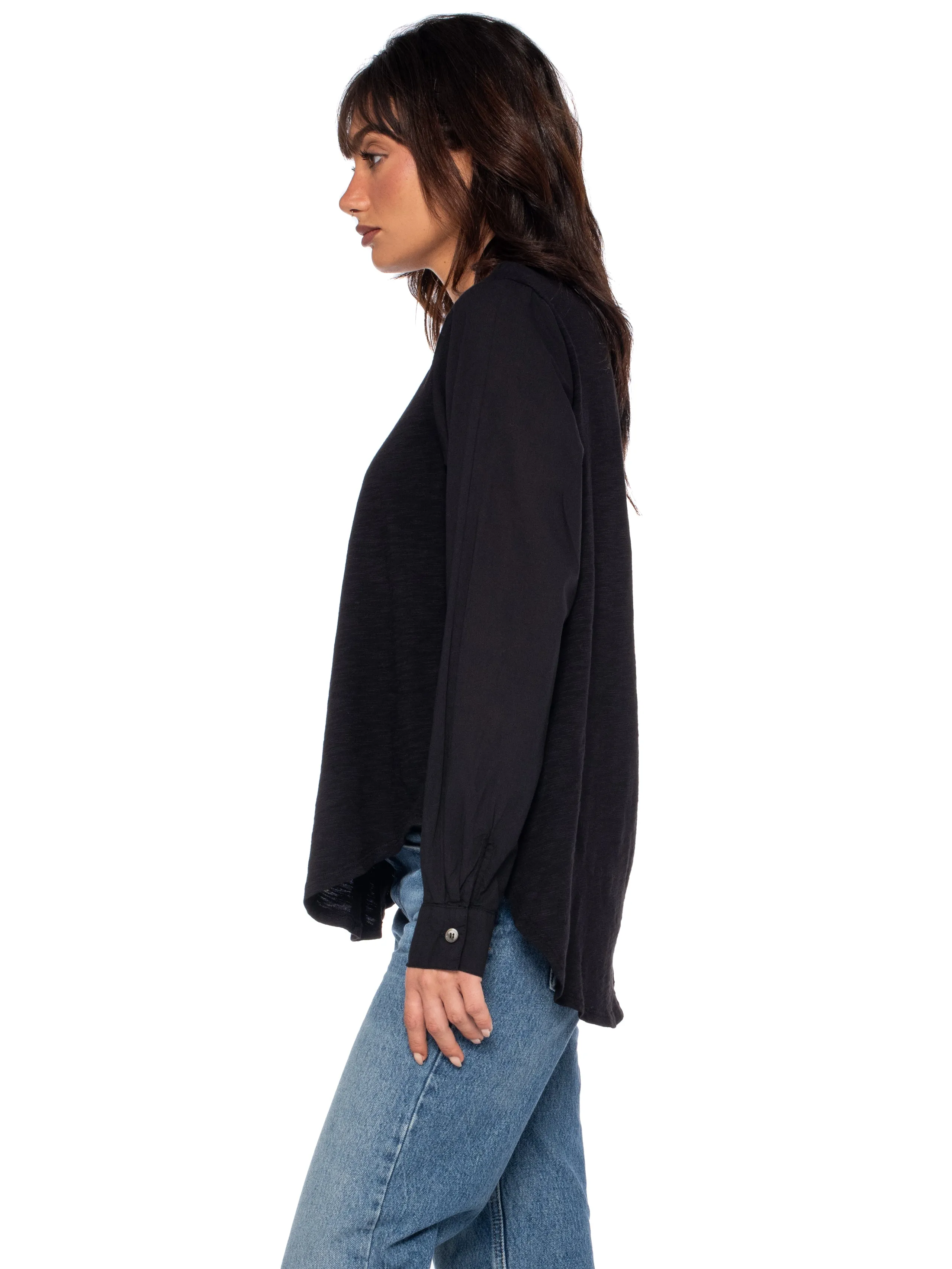 Crew Shirttail-Poplin Shirt Sleeves