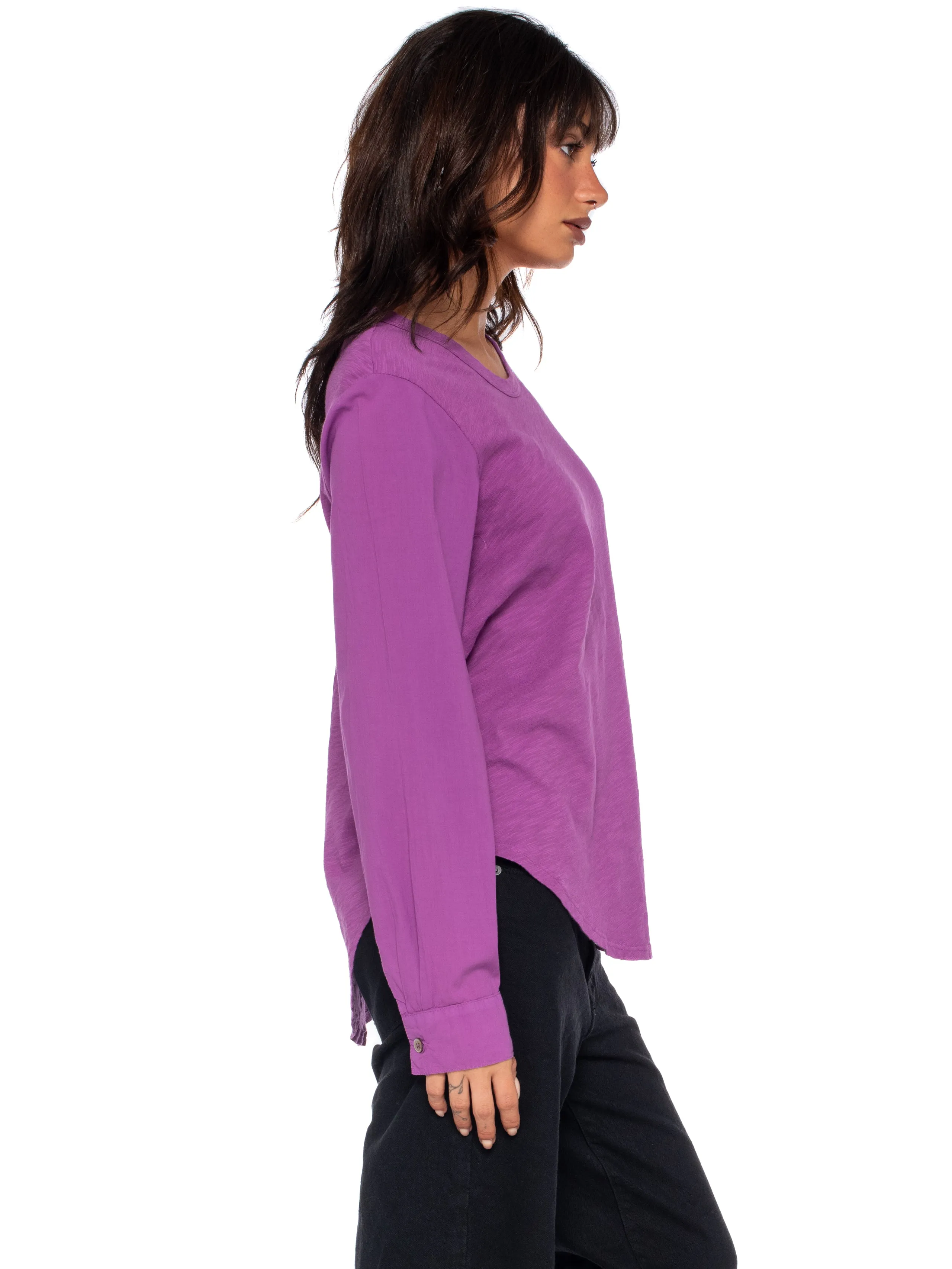 Crew Shirttail-Poplin Shirt Sleeves
