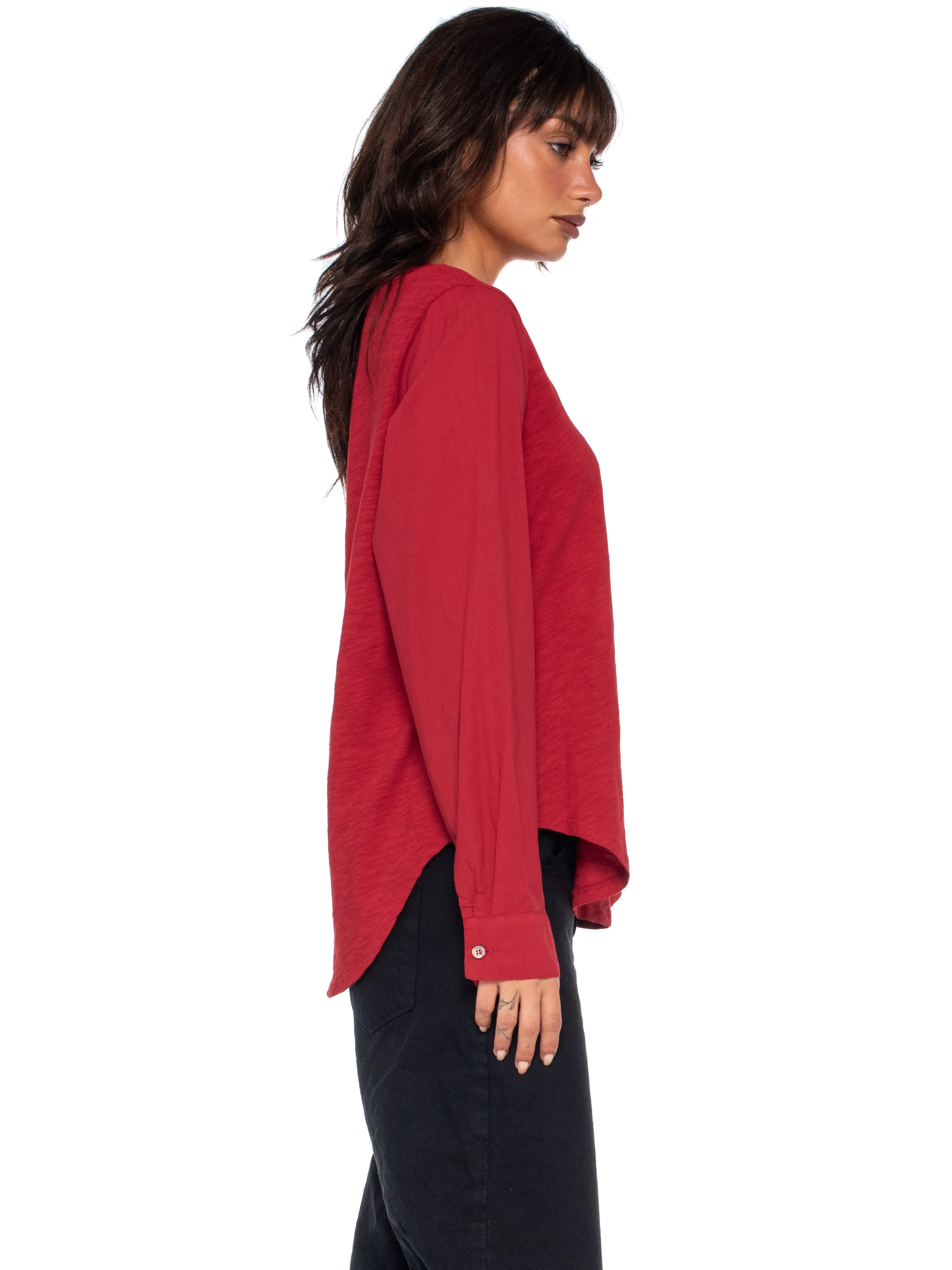 Crew Shirttail-Poplin Shirt Sleeves