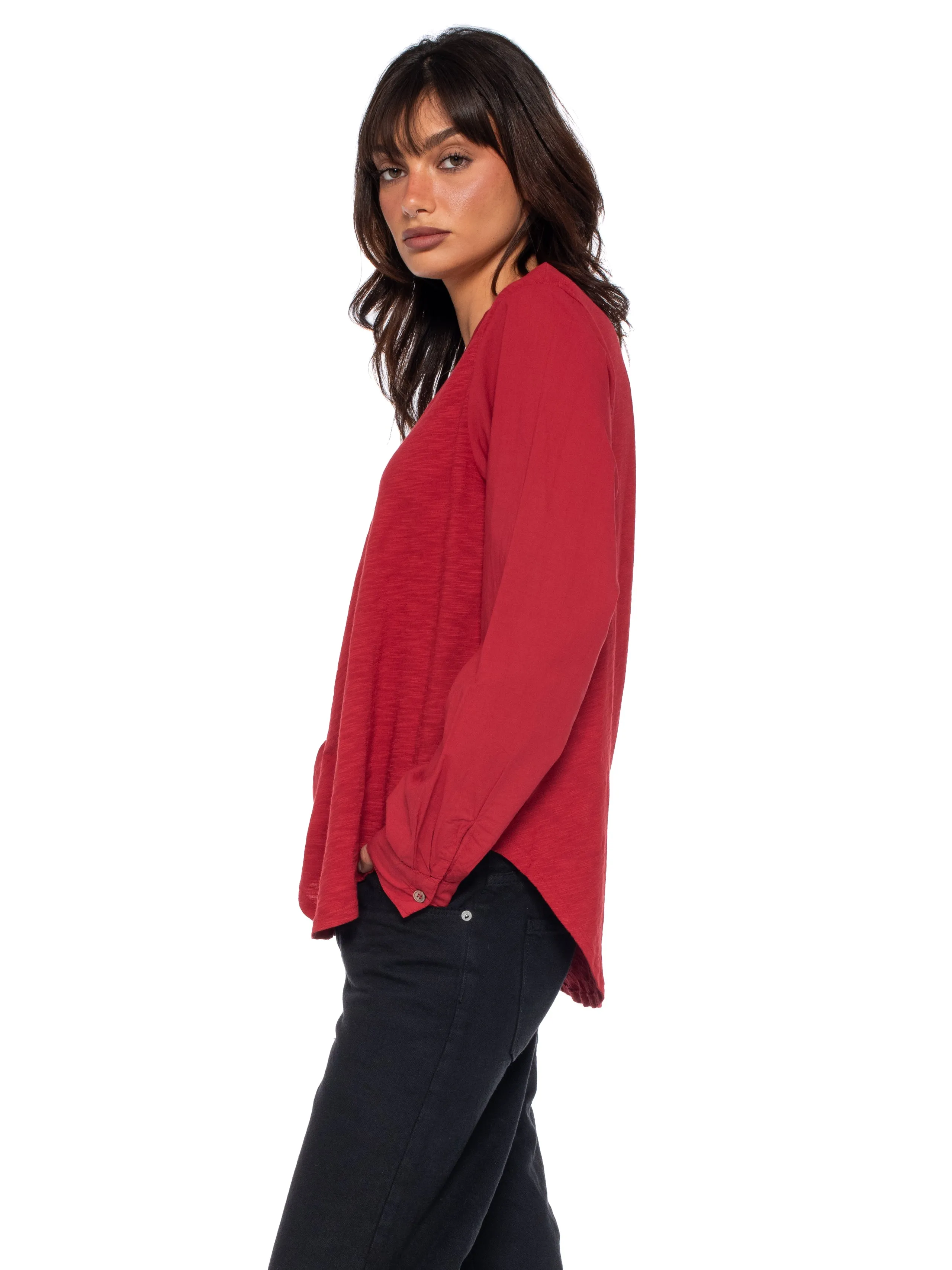 Crew Shirttail-Poplin Shirt Sleeves