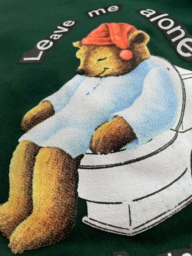Crisis Bear Hoodie Forest Green