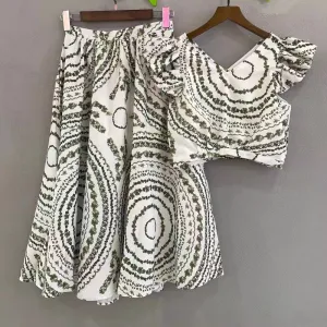 Crop Sets 2022 Spring Summer Fashion 2 Piece Skirt Suits