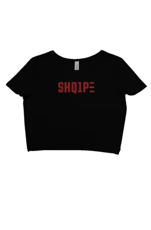 crop tee black