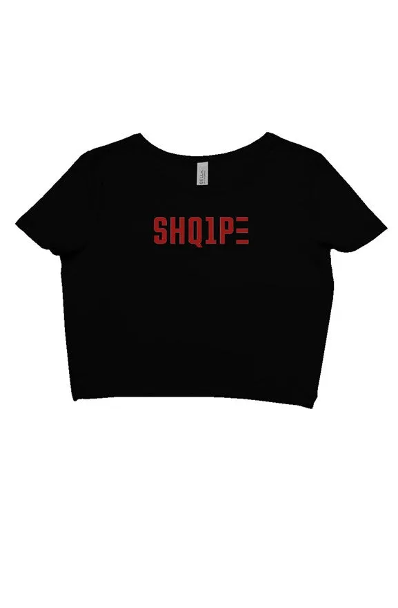 crop tee black