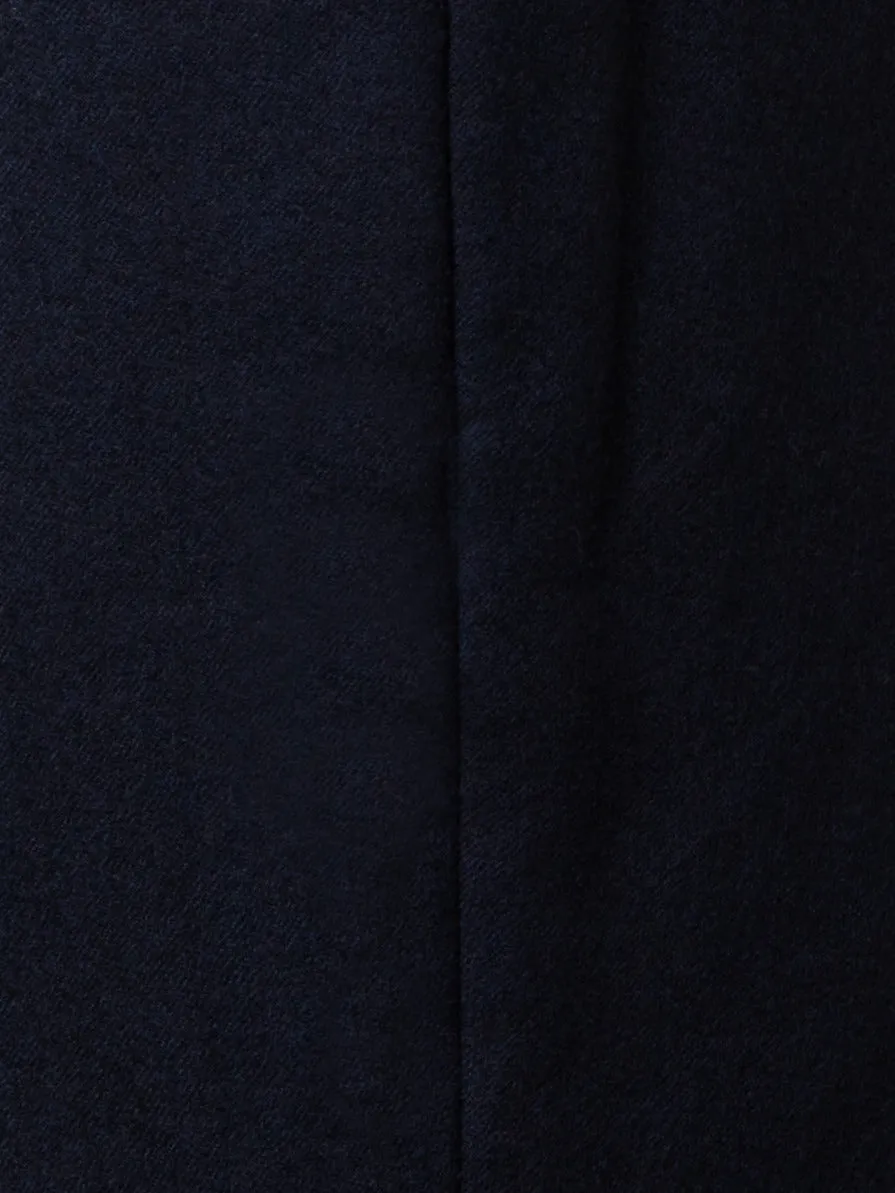 Cropped Tapered Wool Stretch Flannel Pants