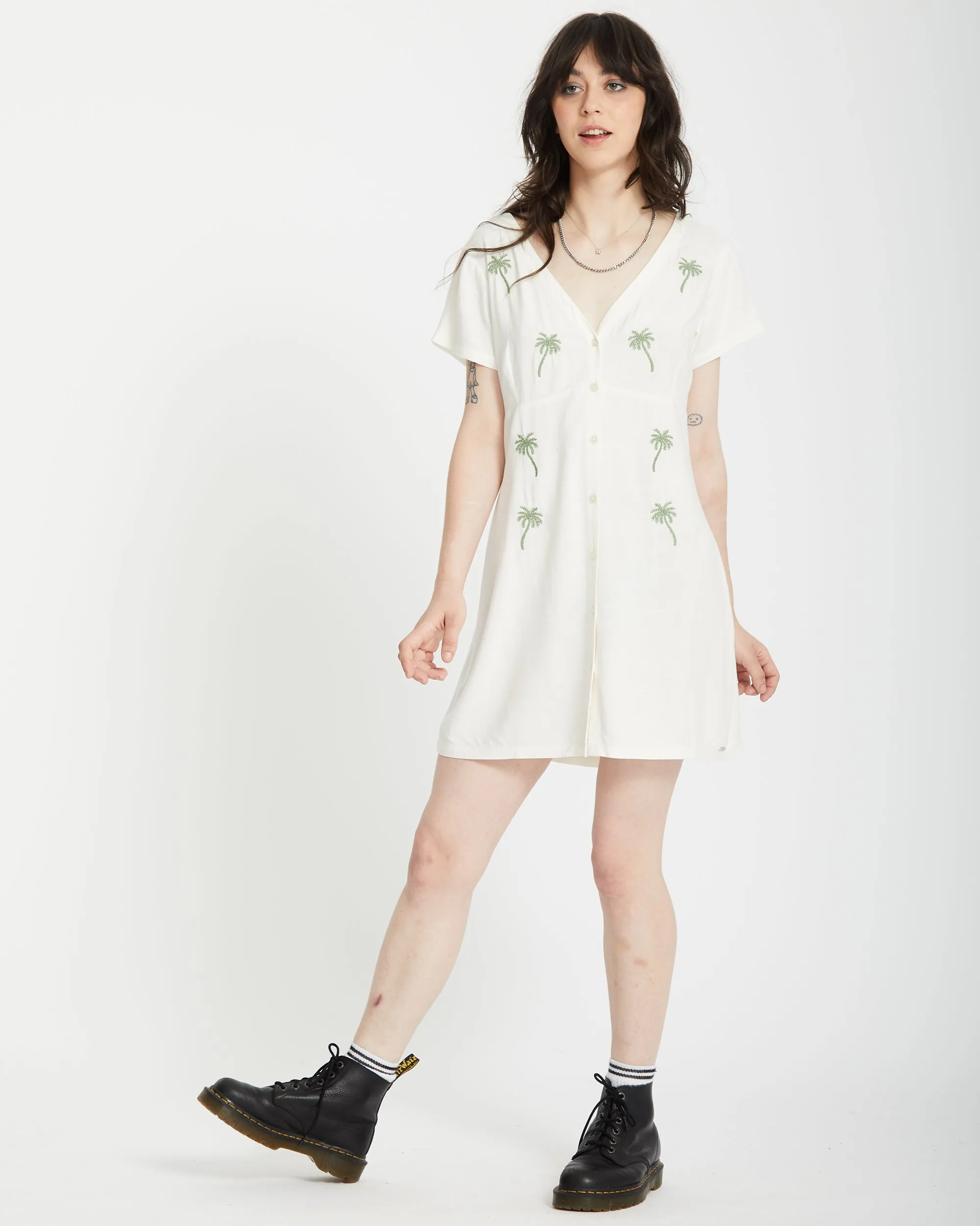 Crunk Punk Kleid - BONE