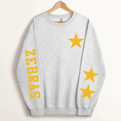 Customized Sleeve Star Sweatshirt - Gold