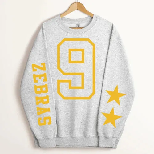 Customized Sleeve Star Sweatshirt - Gold