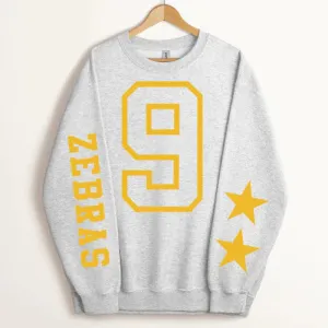 Customized Sleeve Star Sweatshirt - Gold