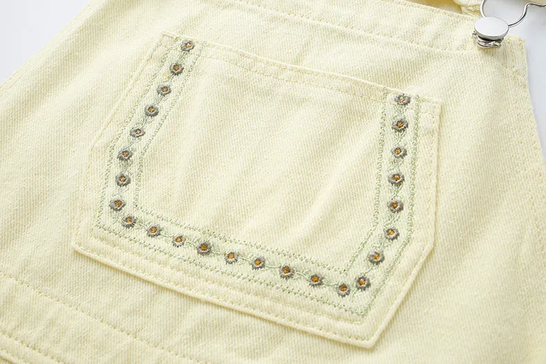 Daisy Chain Short Overalls