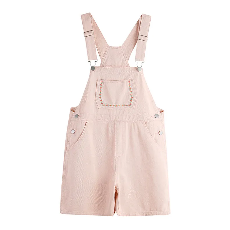 Daisy Chain Short Overalls