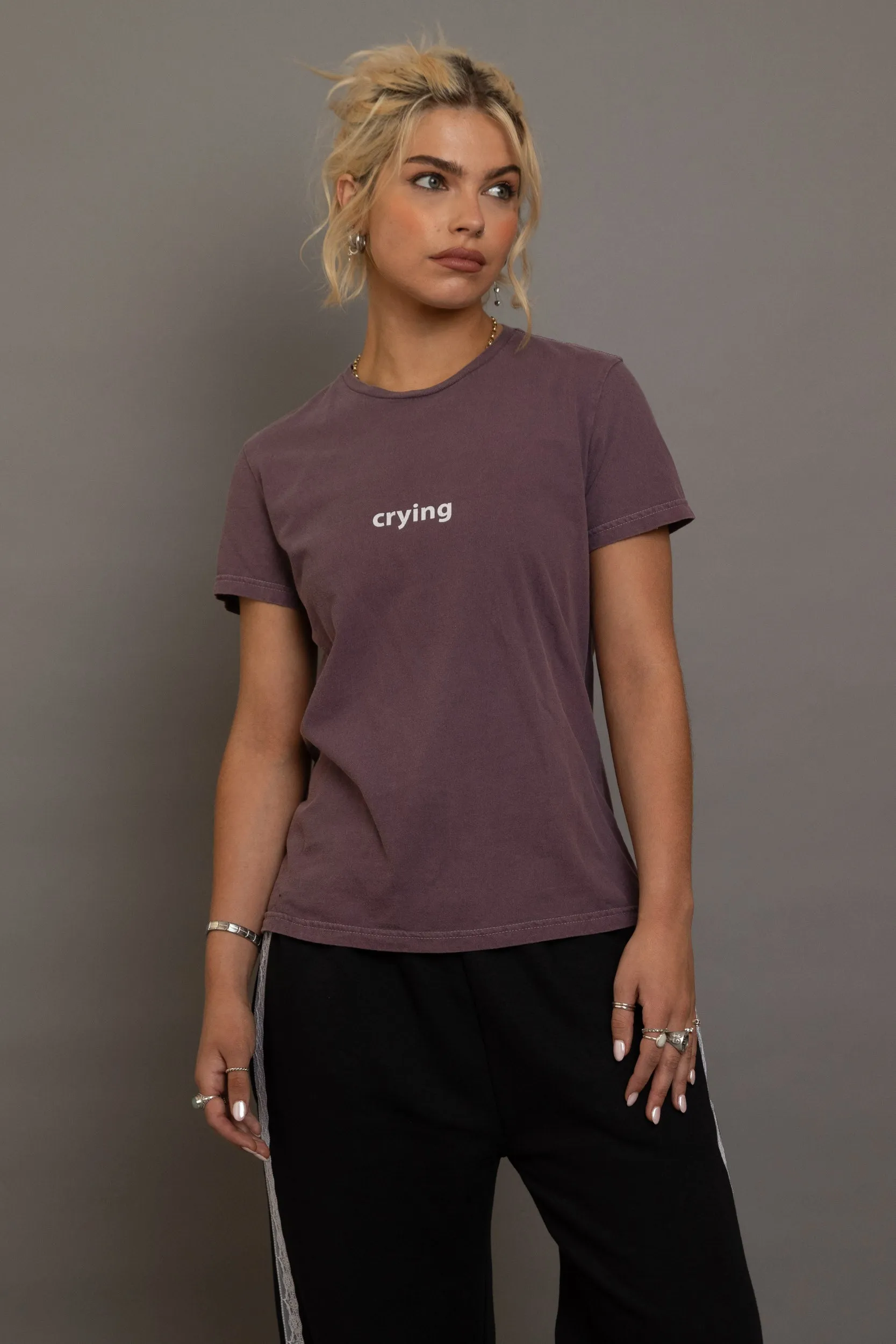 Daisy Street Crying Printed Tee