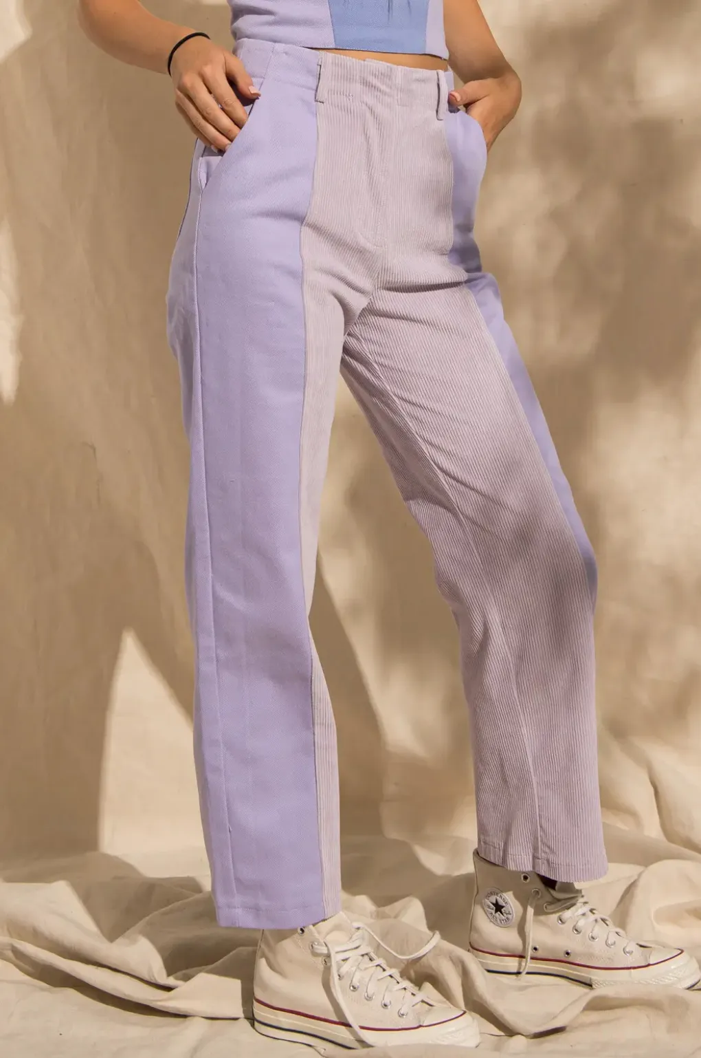 DANIELLE SPLIT PANEL PANTS