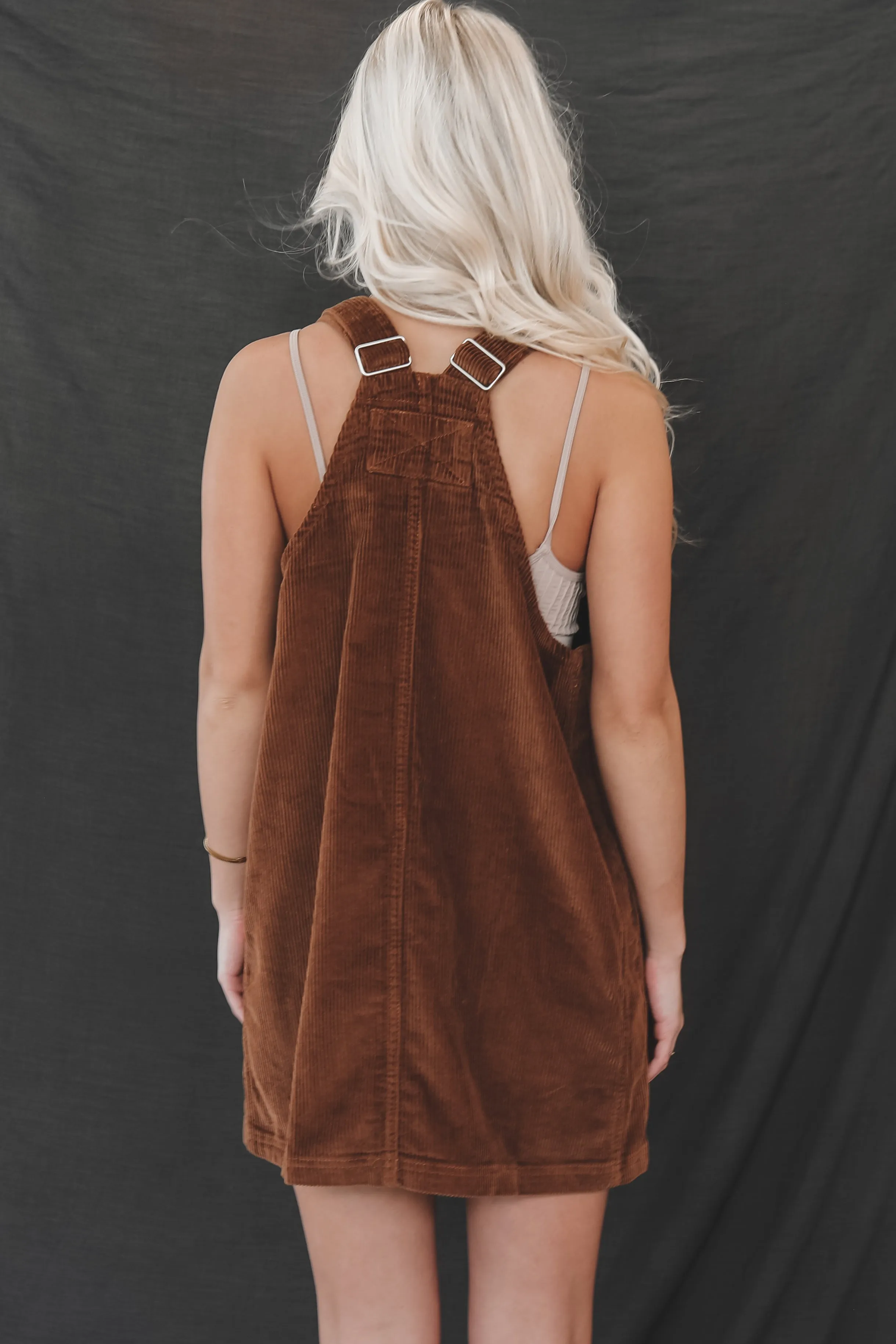 DEAL Coming Home For The Weekend Corduroy Overall Dress