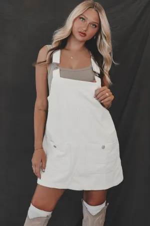 DEAL Coming Home For The Weekend Corduroy Overall Dress