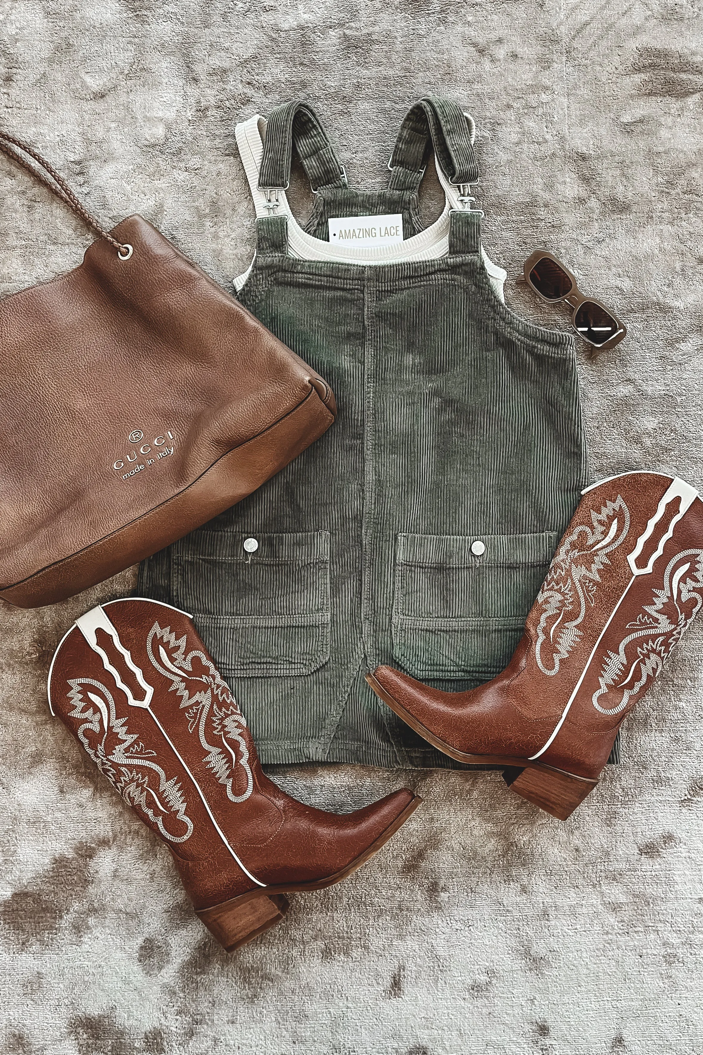 DEAL Coming Home For The Weekend Corduroy Overall Dress