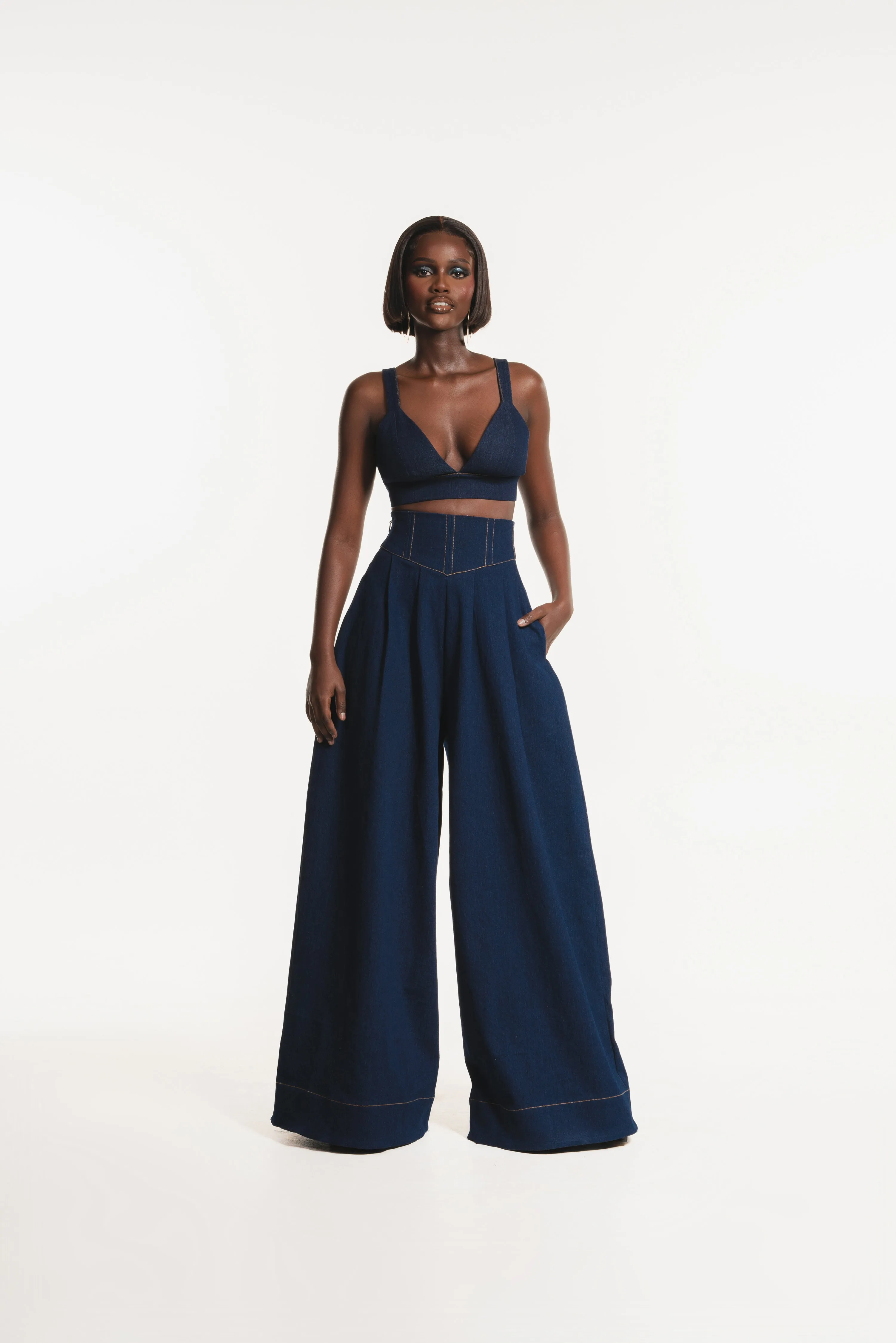 Denim AZURE Bra Top