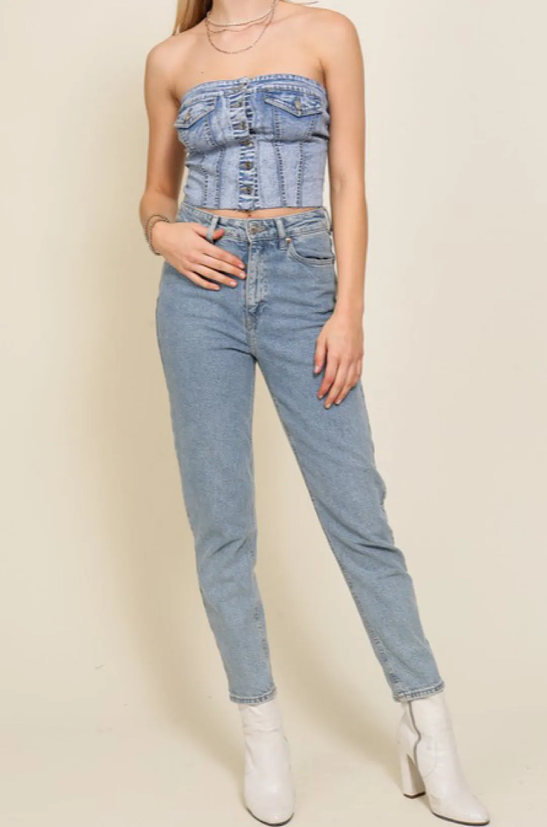 Denim Divine Top
