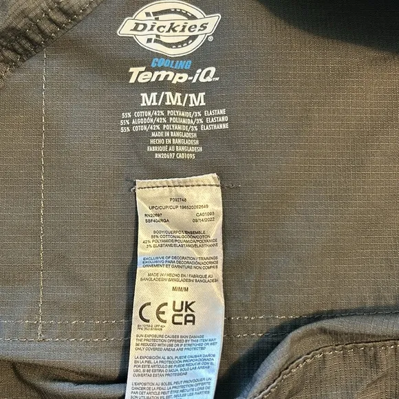 Dickies Medium Shortalls Cooling Ripstop Bib Overalls Shorts Rinsed Grape NWT
