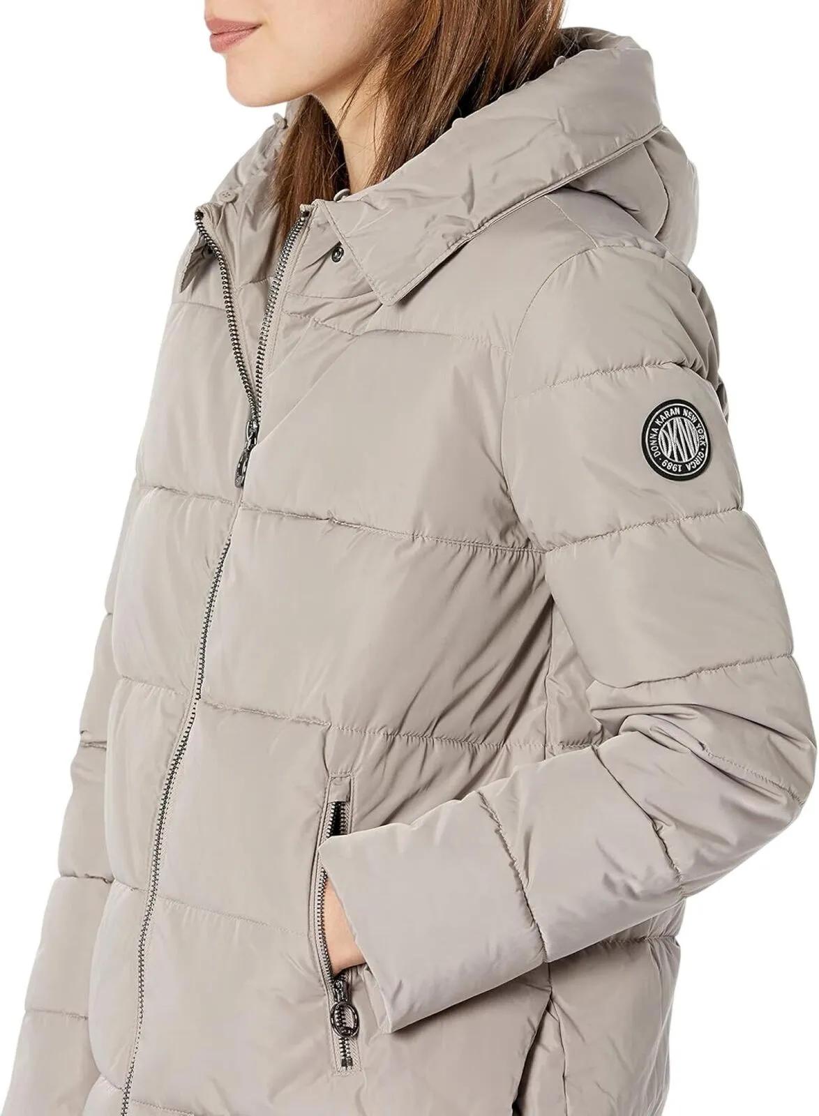 DKNY Womens Down Puffer Coat 1677c2b2023767 Thistle Brown M