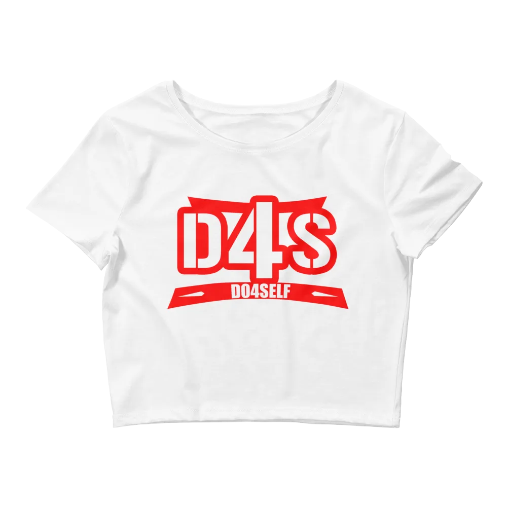 Do4Self Crop Tops White/Red