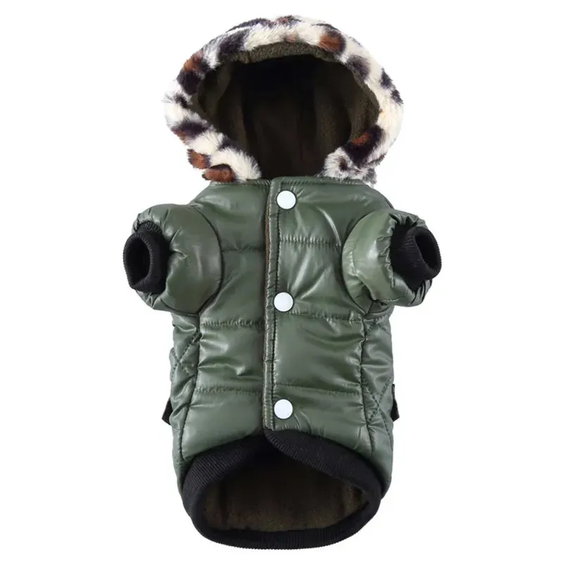 Dog Winter Puffer Coat with Hood