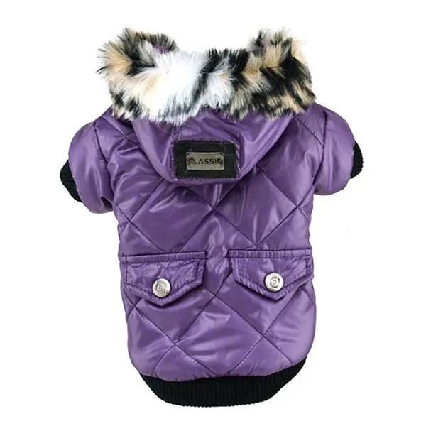 Dog Winter Puffer Coat with Hood