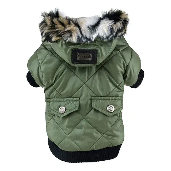 Dog Winter Puffer Coat with Hood