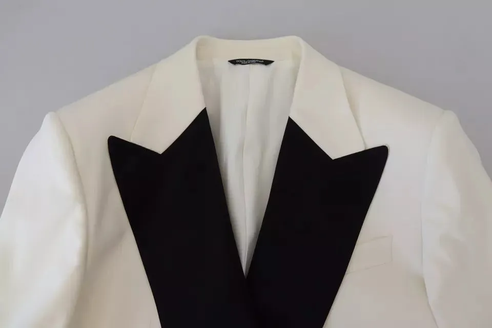 Dolce & Gabbana White Double Breasted 2 Piece SICILIA Suit