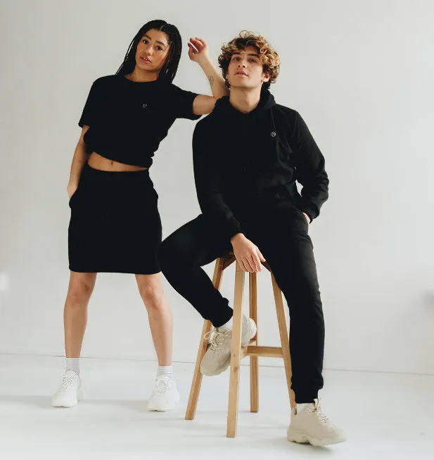Drawstring Sweat Skirt