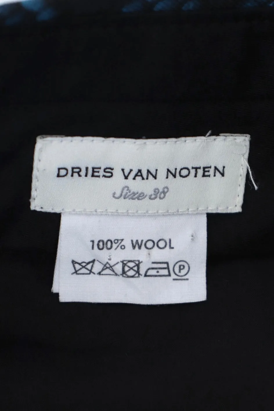 Dries Van Noten Wool Snake Print Trousers