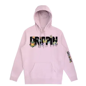 Drippin Flowers & Butterflies Black | Lavender Hoodie