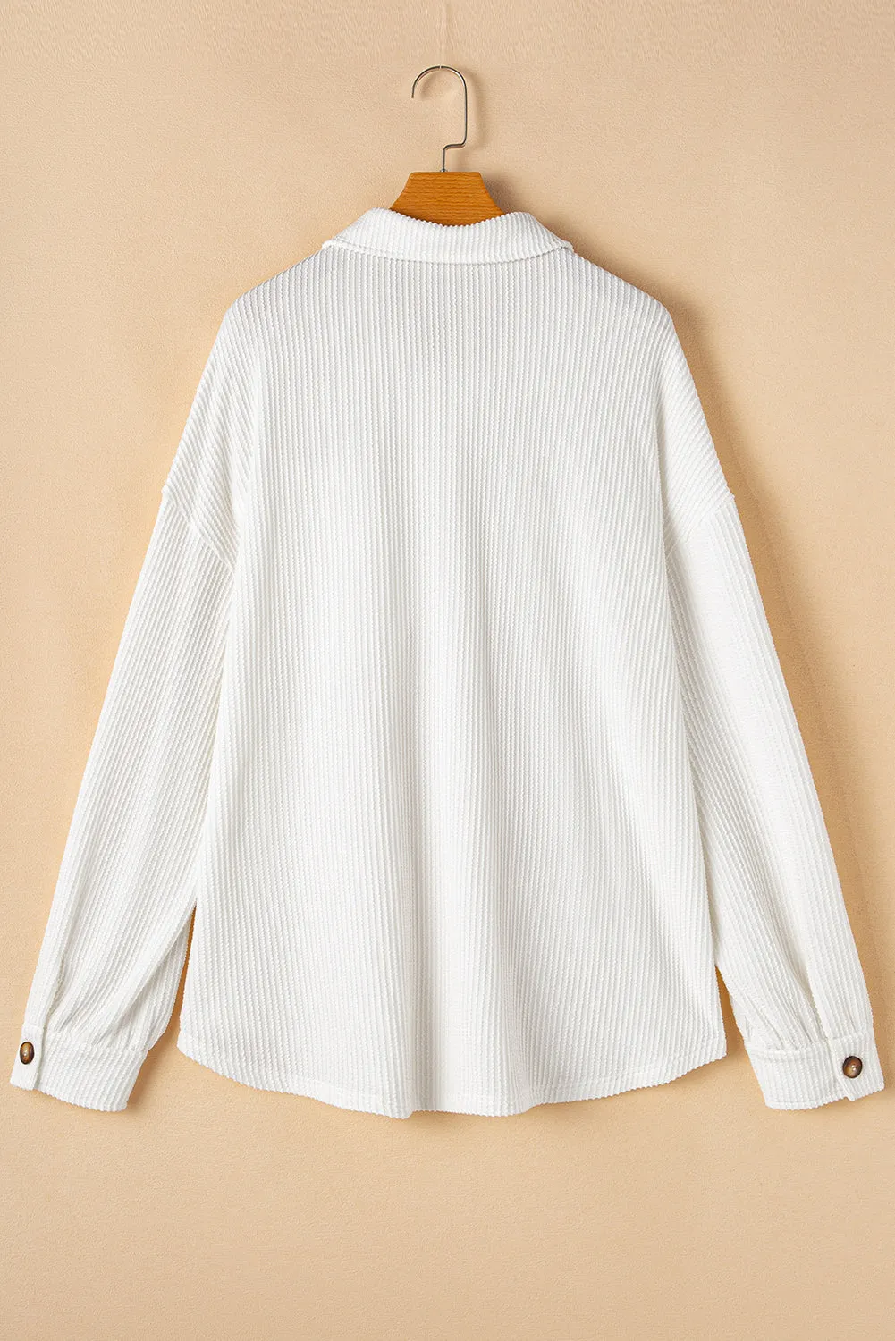 Drop Shoulder Plus Size Shacket