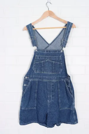 DUNGAREES Short Workwear Denim Overalls (Women's M)