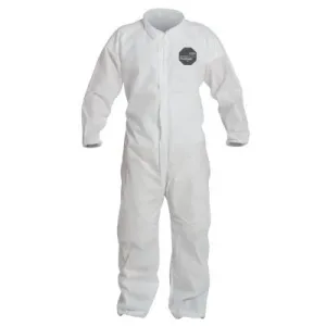 DuPont™ Proshield 10 Coveralls White with Elastic Wrists and Ankles, White, X-Large, PB125SW-XL
